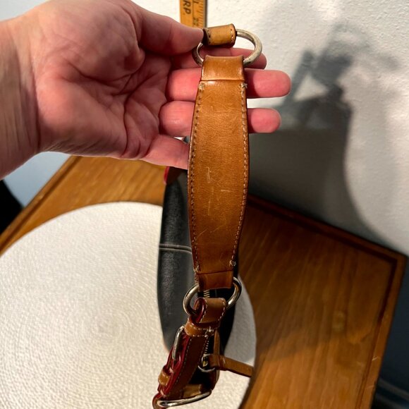 Dooney & Bourke Vintage All Weather Leather Pebble Black & Tan Bag - Picture 10 of 10